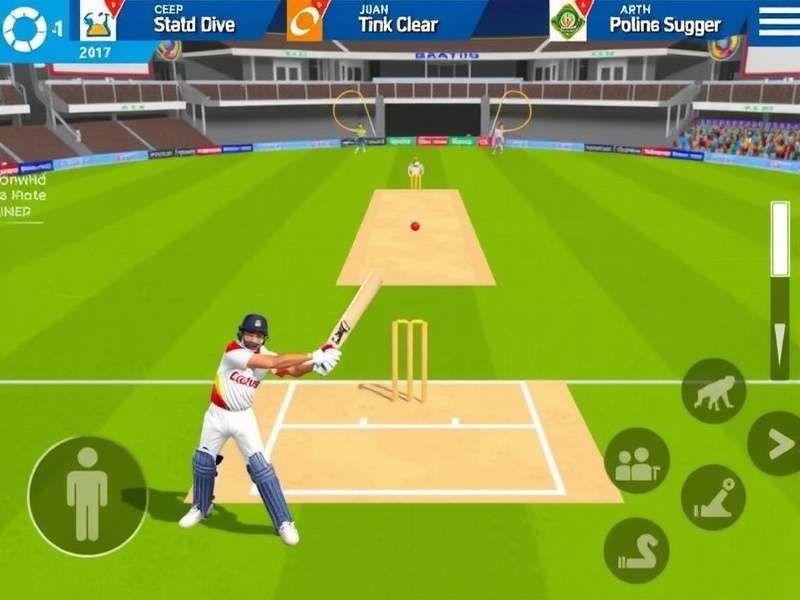 Goa Cricket Glory Showdown batting interface